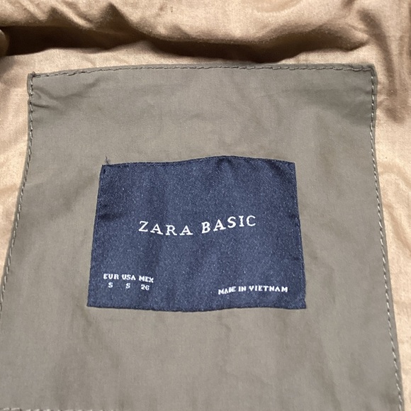 Zara Basic Women's Olive Jacket Size Small - Picture 9 of 11